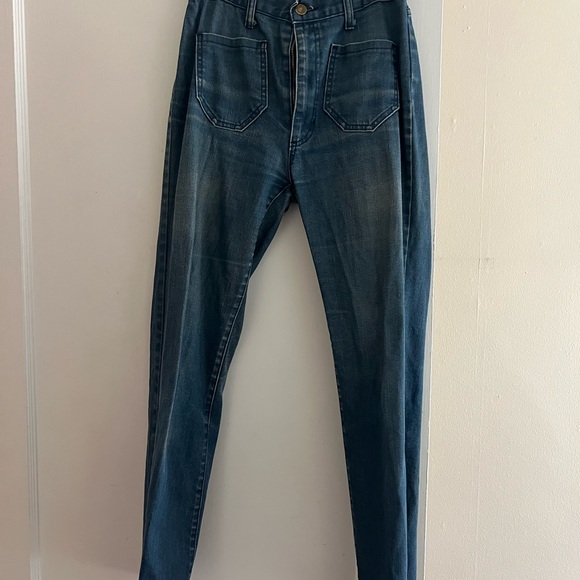 High Rise Blue Jeans - Picture 1 of 3